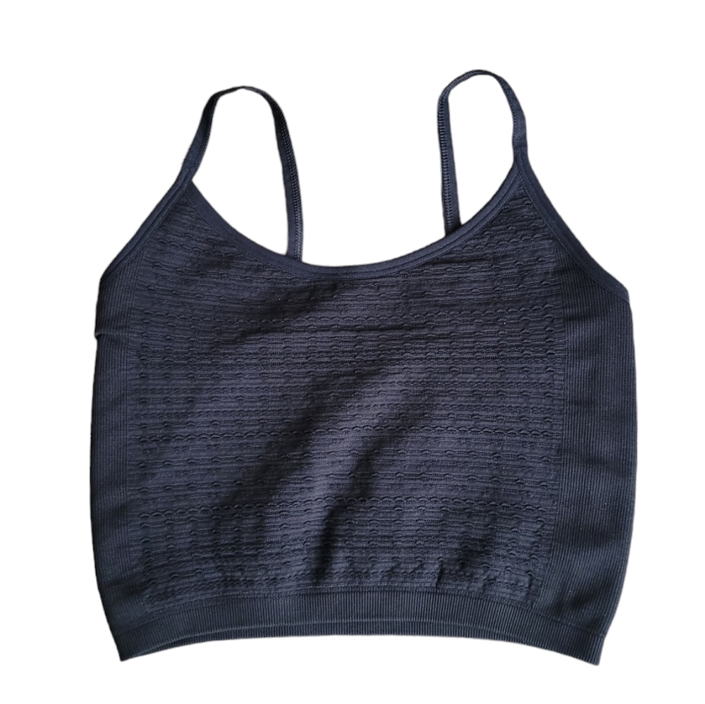 NUX‎ Black Pullover Active Bra Top Size S
